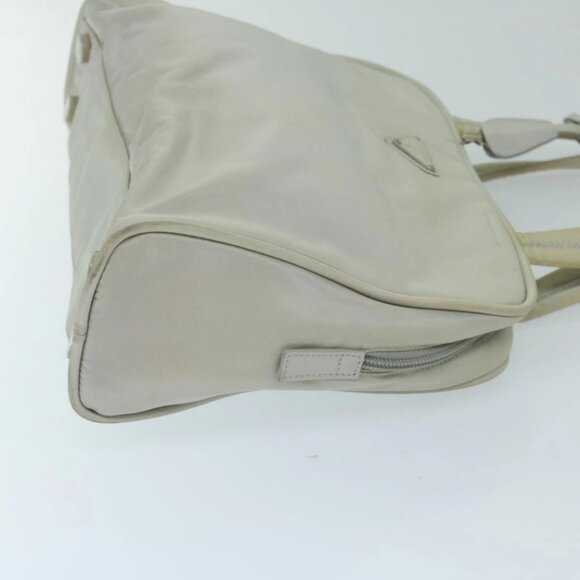 PRADA Hand Bag Nylon Gray Auth 68818 - Picture 4 of 14